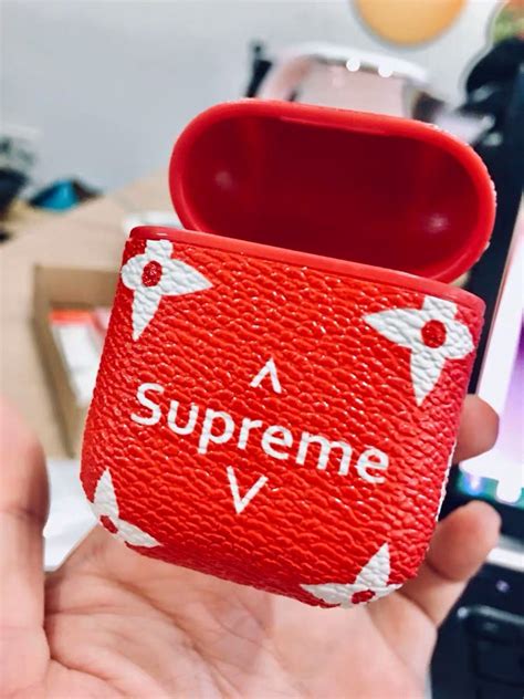 louis vuitton supreme case for airpods